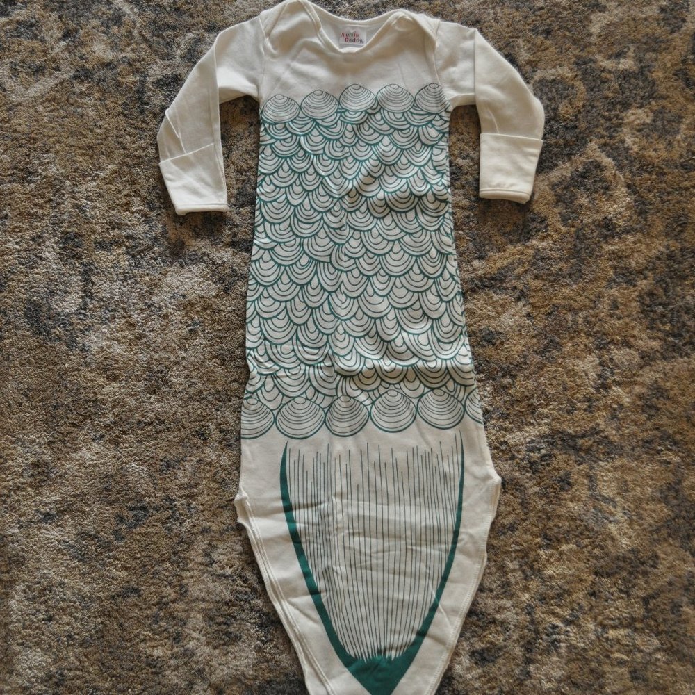 Spearmint Baby Mermaid Onesie